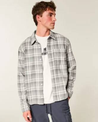 Boxy Flannel Shirt