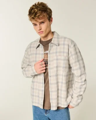 Boxy Flannel Shirt