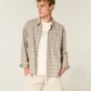 Boxy Flannel Shirt