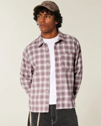Boxy Flannel Shirt