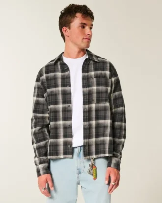 Boxy Flannel Shirt