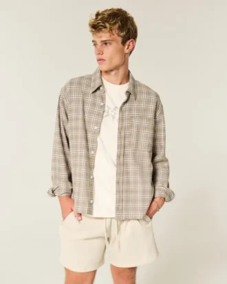 Boxy Flannel Shirt