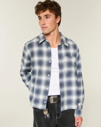 Boxy Flannel Shirt