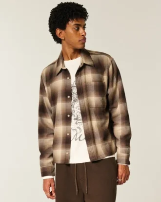 Boxy Flannel Shirt