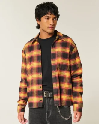 Boxy Flannel Shirt