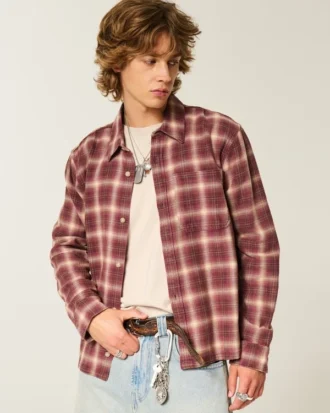 Boxy Flannel Shirt