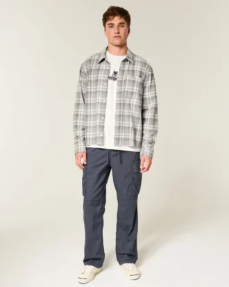 Boxy Flannel Shirt
