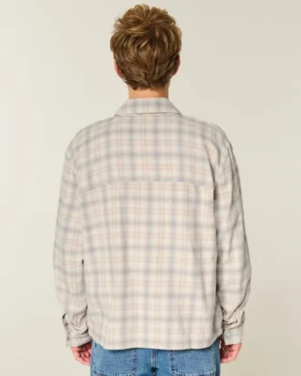 Boxy Flannel Shirt