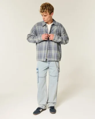 Boxy Flannel Shirt