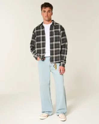 Boxy Flannel Shirt