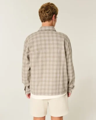Boxy Flannel Shirt