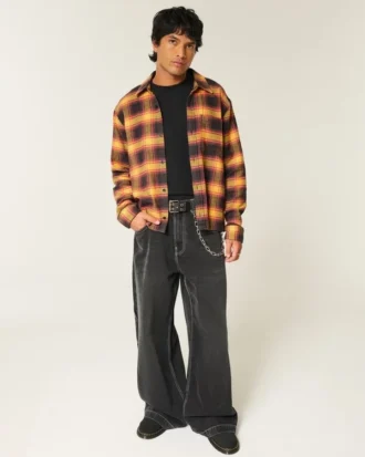 Boxy Flannel Shirt