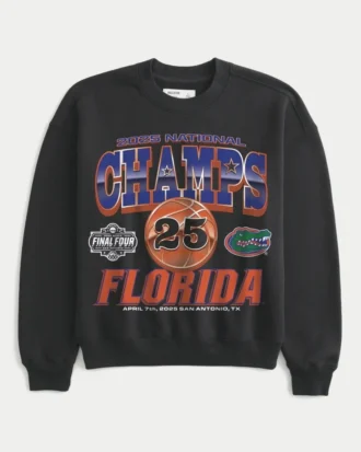 Boxy Florida Gators National Championship Graphic Sweatshirt