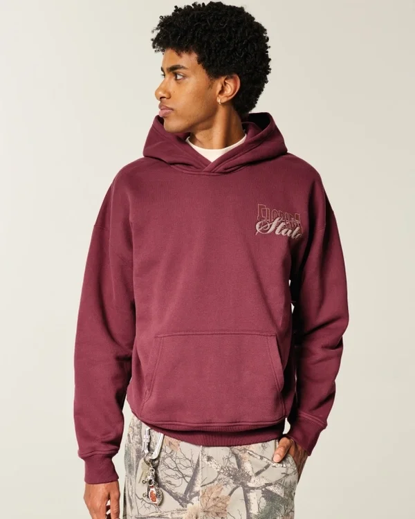 Boxy Florida State University Seminoles Graphic Hoodie Boxy Florida State University Seminoles Graphic Hoodie