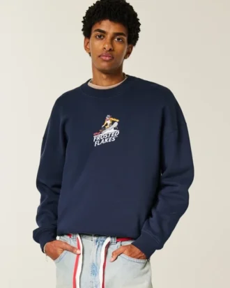 Boxy Frosted Flakes Graphic Crew Sweatshirt