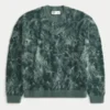 Boxy Fuzzy Crew Sweater