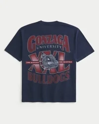 Boxy Gonzaga University Bulldogs Graphic Tee