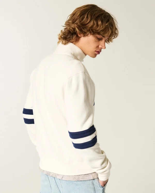 Boxy Half-Zip Argentina Graphic Sweatshirt Boxy Half-Zip Argentina Graphic Sweatshirt