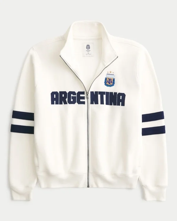 Boxy Half-Zip Argentina Graphic Sweatshirt Boxy Half-Zip Argentina Graphic Sweatshirt