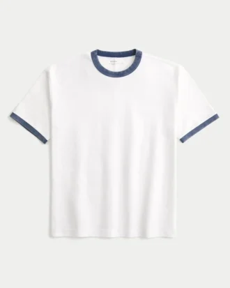 Boxy Heavyweight Cotton Crew T-Shirt