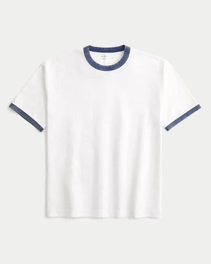 Boxy Heavyweight Cotton Crew T-Shirt