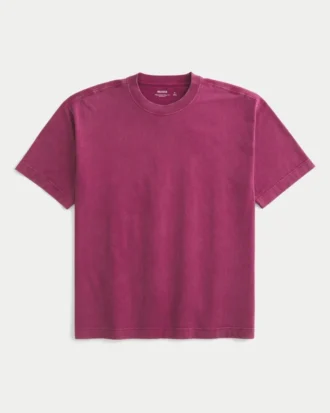 Boxy Heavyweight Cotton Crew T-Shirt