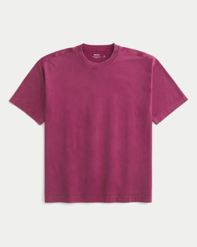 Boxy Heavyweight Cotton Crew T-Shirt