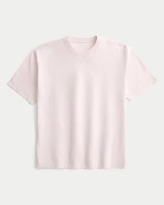 Boxy Heavyweight Cotton Crew T-Shirt
