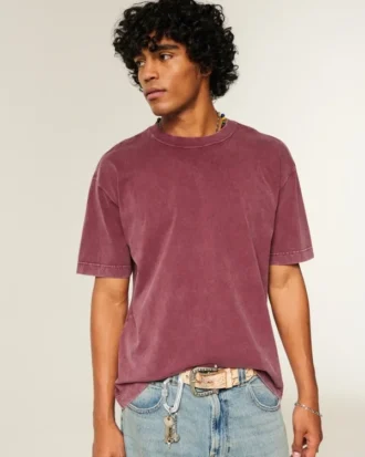Boxy Heavyweight Cotton Crew T-Shirt
