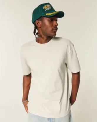 Boxy Heavyweight Cotton Crew T-Shirt