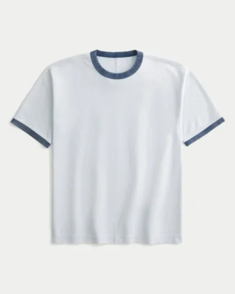 Boxy Heavyweight Cotton Crew T-Shirt