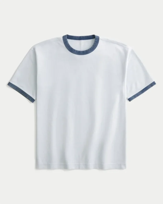 Boxy Heavyweight Cotton Crew T-Shirt