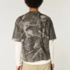 Boxy Heavyweight Crop Camo Crew T-Shirt