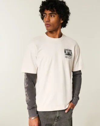 Boxy Heavyweight Dodge Challenger SRT Hellcat Graphic Tee