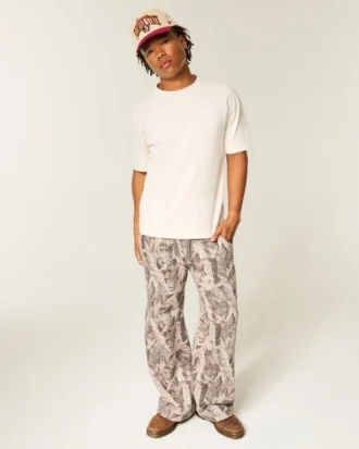 Boxy Heavyweight Micro Logo Crew T-Shirt