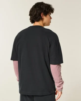 Boxy Heavyweight Micro Logo Crew T-Shirt