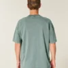 Boxy Heavyweight Washed Cotton Crew T-Shirt