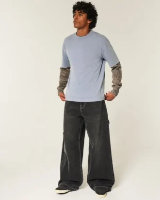 Boxy Heavyweight Washed Cotton Crew T-Shirt