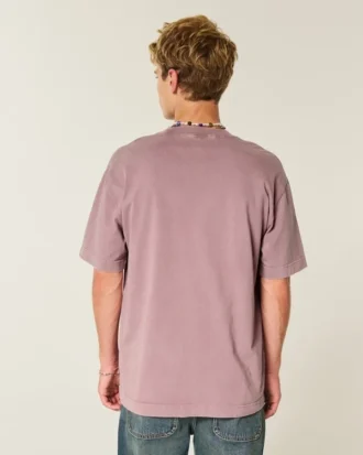 Boxy Heavyweight Washed Cotton Crew T-Shirt