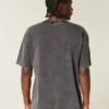 Boxy Heavyweight Washed Cotton Crew T-Shirt