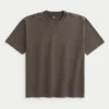 Boxy Heavyweight Washed Cotton Crew T-Shirt