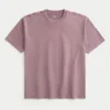 Boxy Heavyweight Washed Cotton Crew T-Shirt