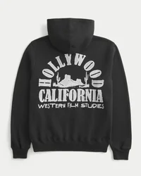 Boxy Hollywood Graphic Hoodie