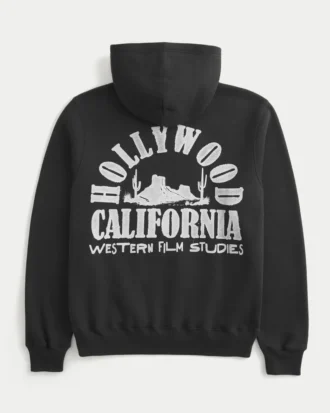 Boxy Hollywood Graphic Hoodie