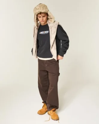 Boxy Ice Age Graphic Crew Sweatshirt