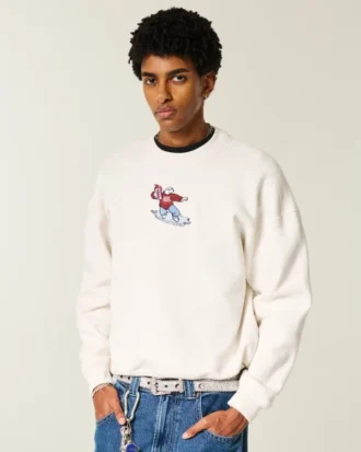 Boxy Icee Graphic Crew Sweatshirt