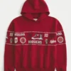 Boxy Indiana University Hoosiers Graphic Hoodie Boxy Indiana University Hoosiers Graphic Hoodie