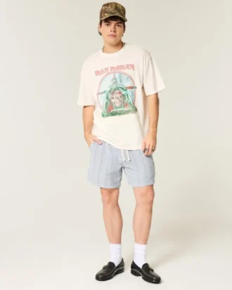 Boxy Iron Maiden Graphic Tee