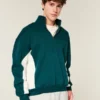 Boxy Logo Quarter-Zip Sweatshirt