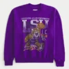 Boxy LSU Tigers Graphic Crew Sweatshirt
